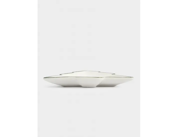 Блюдо 23х20 см зеленое Елка с подарками Anna Lafarg Festival