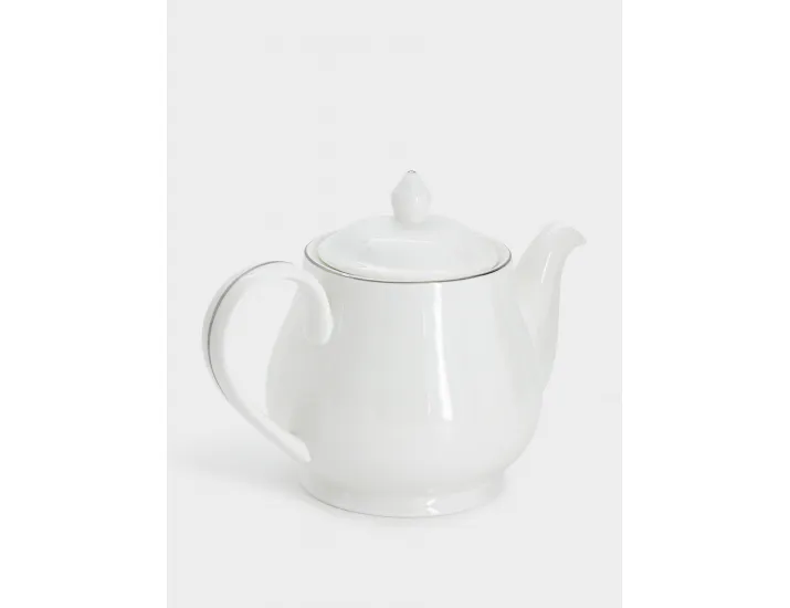 Чайник заварочный 1 л белый с серебристым кантом Maxwell & Williams White Platinum