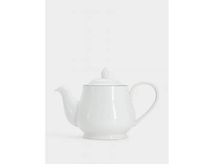 Чайник заварочный 1 л белый с серебристым кантом Maxwell & Williams White Platinum