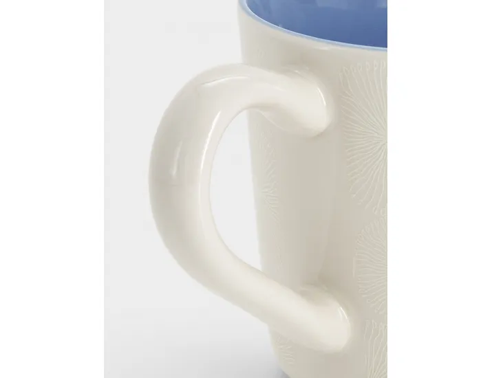 Кружка 450 мл бело-голубая Home & Style Frost