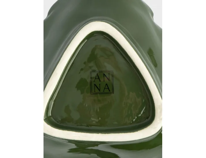 Блюдо глубокое 18x16x5 см зелено-красное Anna Lafarg Елка Fir