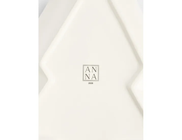 Блюдо 30х27 см красное Лошадка у елки Anna Lafarg Festival