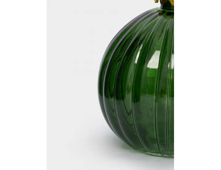 Банка для напитков 380 мл с крышкой и трубочкой зеленая Anna Lafarg Шар New year