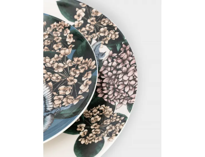 Набор обеденный 4 персоны 16 предметов бело-синий Гортензия Maxwell & Williams Воспоминание