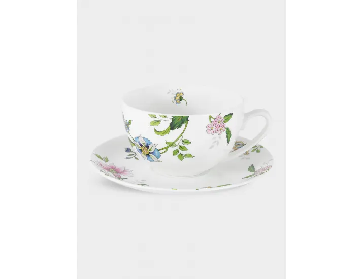 Набор чайный 6 персон 14 предметов белый Цветы Anna Lafarg Provence