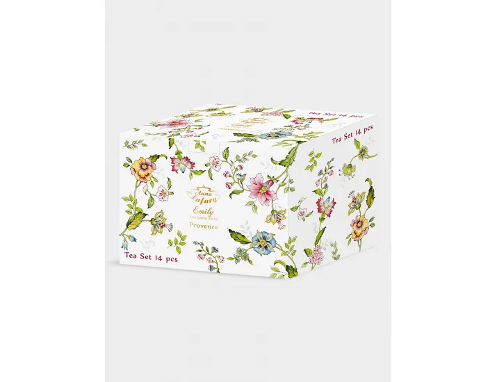 Набор чайный 6 персон 14 предметов белый Цветы Anna Lafarg Provence