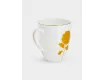 Кружка 400 мл белая с золотистым кантом Гортензия Anna Lafarg Flowers