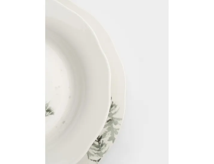 Сервиз обеденный 6 персон 18 предметов белый Олени в лесу Anna Lafarg Maral