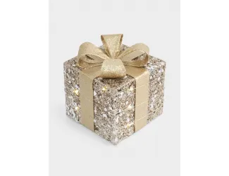 Статуэтка с подсветкой, 15 см, полиэстер/металл, шампань, Подарок, Celebration