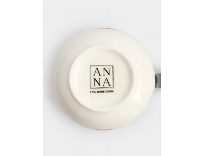 Кружка 450 мл бело-зеленая Нарядная елка Anna Lafarg New year