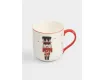 Кружка 450 мл бело-красная Щелкунчик Anna Lafarg Nutcracker