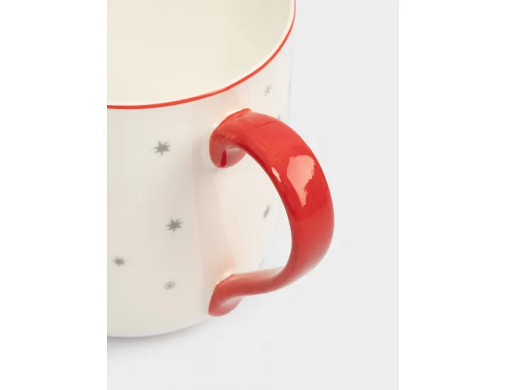 Кружка 450 мл бело-красная Щелкунчик Anna Lafarg Nutcracker