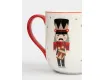 Кружка 450 мл бело-красная Щелкунчик Anna Lafarg Nutcracker