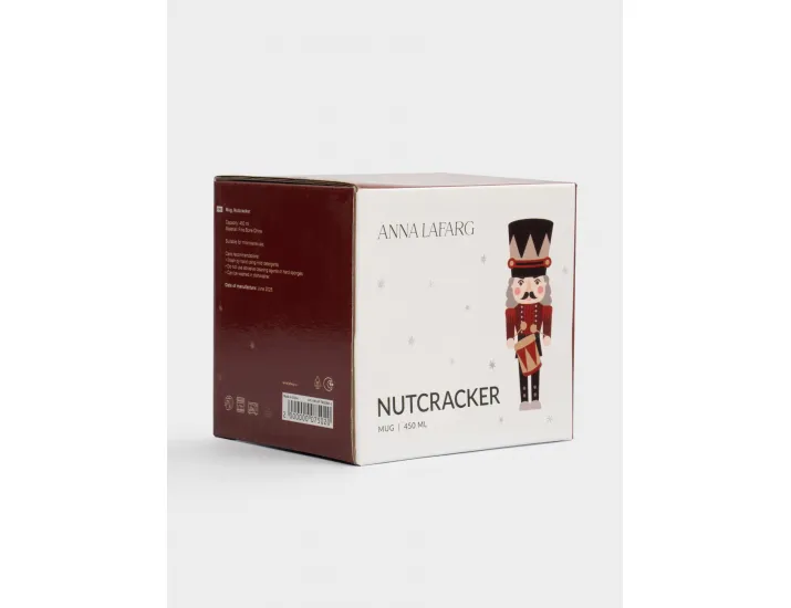 Кружка 450 мл бело-красная Щелкунчик Anna Lafarg Nutcracker