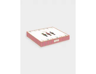 Набор для закуски, 25,5*21 см, 3 блюда на подставке, Ёлочка, Щелкунчик