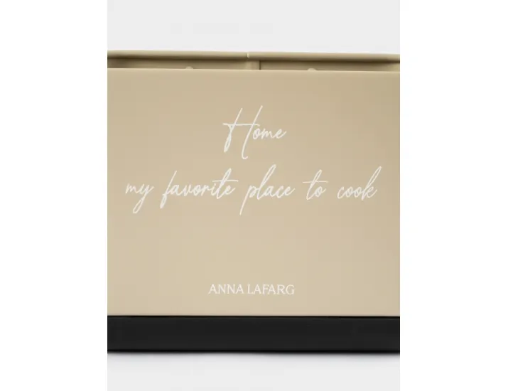 Подставка для кухонных принадлежностей 19х13 см 3 отделения бежевая Anna Lafarg Retro