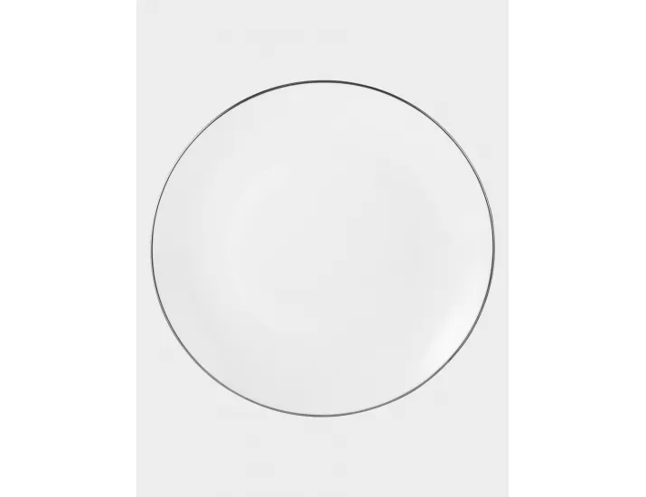 Сервиз обеденный 4 персон 12 предметов белый с серебристым кантом Maxwell & Williams White Platinum