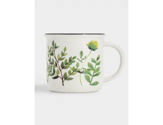 Кружка, 400 мл, фарфор N, белая, Летний луг, Herbarium