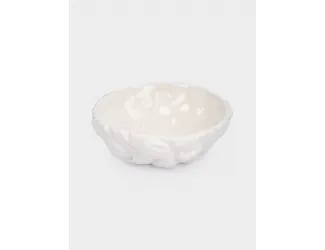 Салатник, 16х6 см, 500 мл, керамика, молочный, Цветы, Blossom