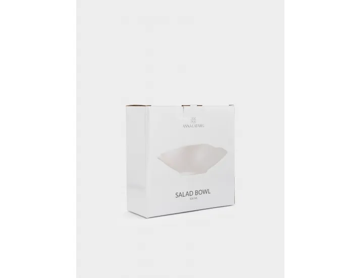 Салатник 22х18х7 см 500 мл белый Волнистый край Anna Lafarg White ocean