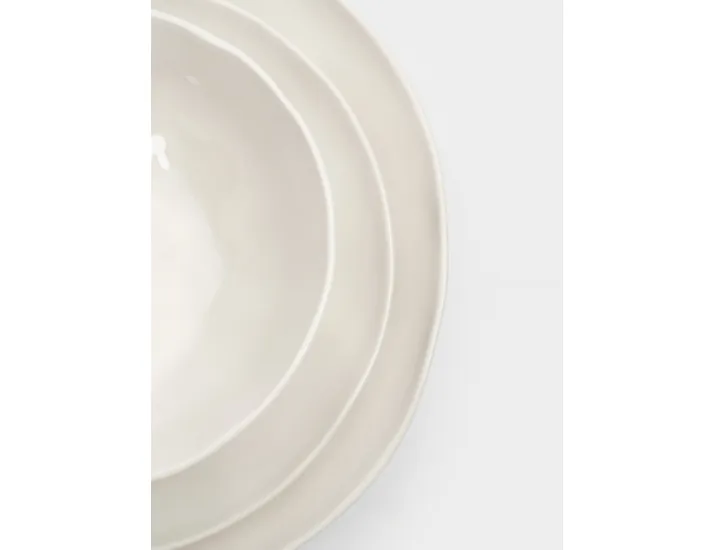 Сервиз обеденный 6 персон 18 предметов белый Мятый эффект Anna Lafarg Barkhan