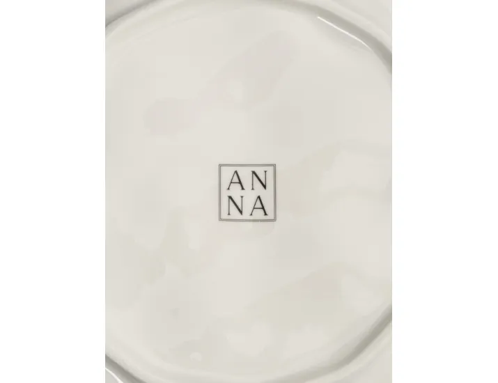 Сервиз обеденный 6 персон 18 предметов белый Мятый эффект Anna Lafarg Barkhan