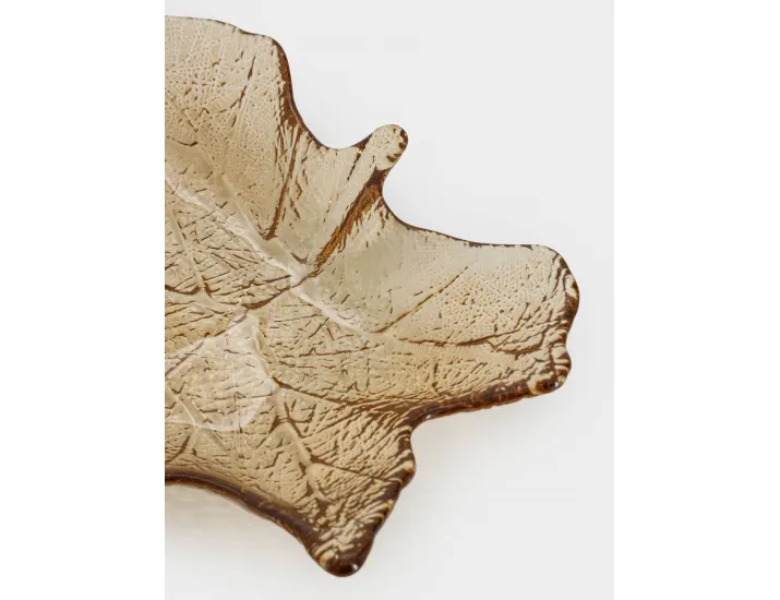 Блюдо 22х23 см янтарное Кленовый лист Anna Lafarg Autumn forest