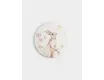 Подставка под кружку 11 см круглая белая Кролик в цветах Anna Lafarg Flower Rabbit