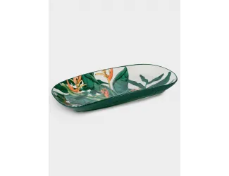 Блюдо, 35x19 см, овальное, Ночной сад