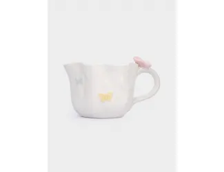 Кружка, 440 мл, керамика, молочная, Бабочки, Butterfly