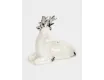 Емкость для соли или перца 9 см бело-серебристая Олень Anna Lafarg Maral grey