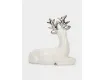 Емкость для соли или перца 9 см бело-серебристая Олень Anna Lafarg Maral grey