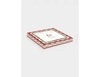 Блюдо, 32 см, с лопаткой, фарфор P, белое, Новогодняя гирлянда, Magie de Noel