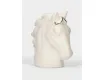 Емкость для соли или перца 8 см бело-серебристая Конь Anna Lafarg Horse