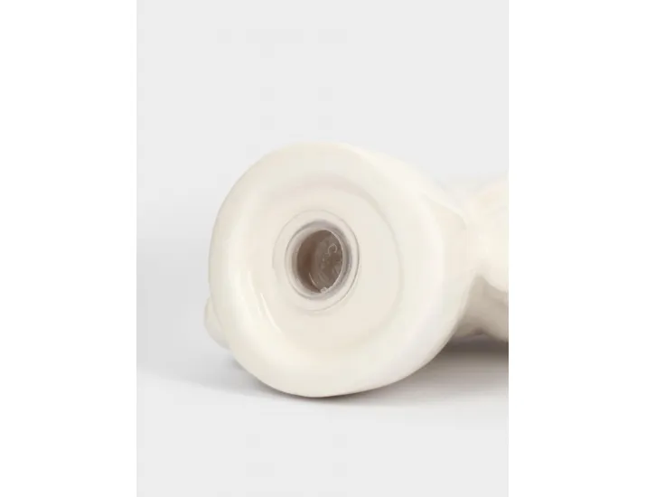 Емкость для соли или перца 8 см бело-серебристая Конь Anna Lafarg Horse