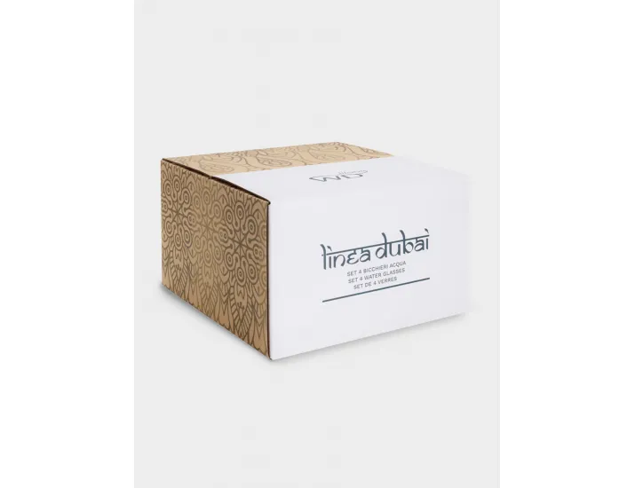 Стакан для воды 300 мл 4 шт янтарный WD Lifestyle Dubai