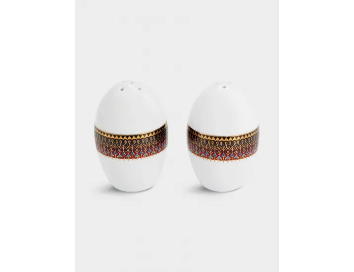 Сервиз обеденный 6 персон 27 предметов бело-бордовый Орнамент Anna Lafarg Бухара