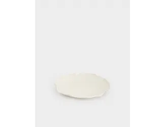 Тарелка закусочная, 20 см, фарфор P, белая, Волнистый край, White ocean