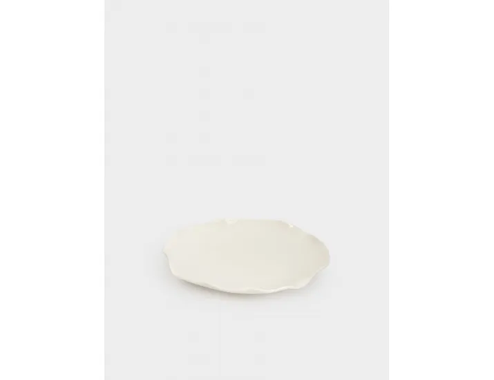 Тарелка закусочная 20 см белая Волнистый край Anna Lafarg White ocean