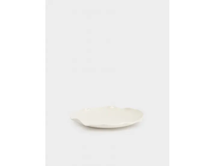 Тарелка закусочная 20 см белая Волнистый край Anna Lafarg White ocean