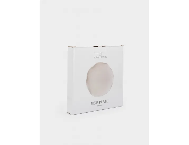 Тарелка закусочная 20 см белая Волнистый край Anna Lafarg White ocean