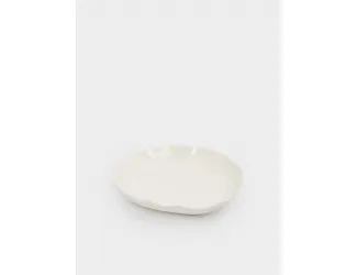 Тарелка суповая, 22х4 см, 600 мл, фарфор P, белая, Волнистый край, White ocean