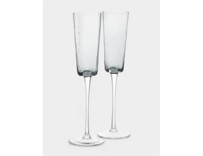 Бокал для шампанского 160 мл 2 шт серый Anna Lafarg Nocturne