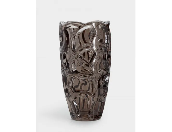 Ваза для цветов 29 см коричневая Узоры Anna Lafarg Galaxy