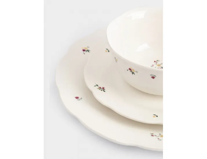 Сервиз обеденный 6 персон 18 предметов белый Цветы Anna Lafarg Meadow