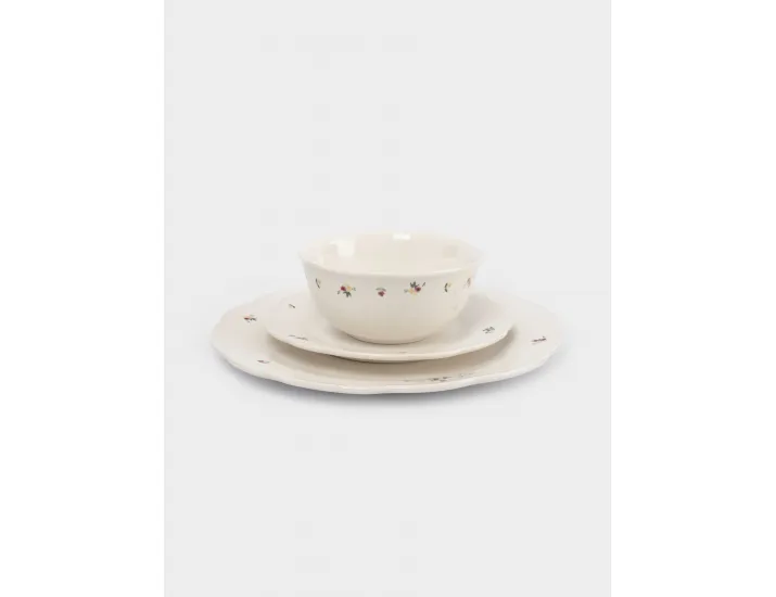 Сервиз обеденный 6 персон 18 предметов белый Цветы Anna Lafarg Meadow