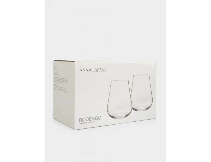 Стакан 12 см 540 мл 2 шт Anna Lafarg Rodengo