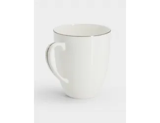 Кружка 400 мл белая с серебристым кантом Anna Lafarg Арктика