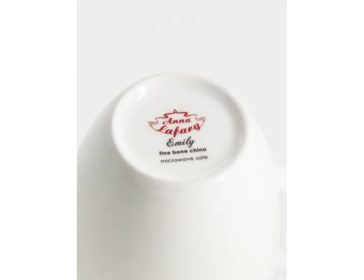 Кружка 400 мл белая с серебристым кантом Anna Lafarg Арктика