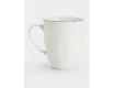 Кружка 400 мл белая с серебристым кантом Anna Lafarg Арктика